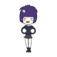 cartoon happy vampire girl N56
