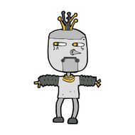 Cartoon Robot N419
