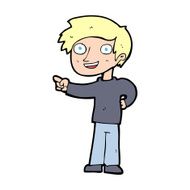 Cartoon Man Pointing N304