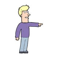 Cartoon Man Pointing N305