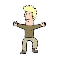 cartoon stressed out man N34