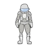Cartoon Astronaut N190