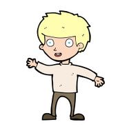 cartoon happy boy N367