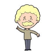 cartoon man with idea N235