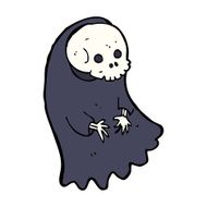cartoon spooky ghoul N26