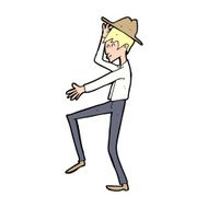 cartoon fashionable man N15