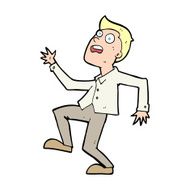 Cartoon Man Panicking N95