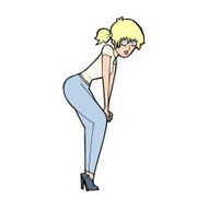 cartoon woman posing N47