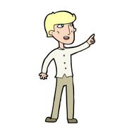 Cartoon Man Pointing N307