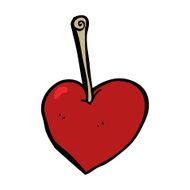 cartoon heart cherry N10