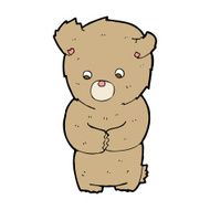 cartoon shy teddy bear N4