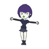 Cartoon Vampire Girl N359