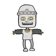 Cartoon Robot N422