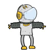 Cartoon Astronaut N191