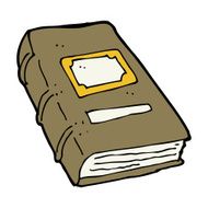 cartoon old book N27