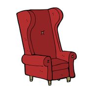 cartoon old chair N41