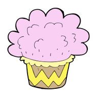 cartoon cupcake N210