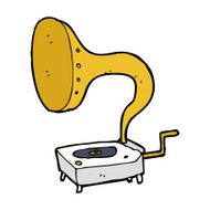 cartoon grammophone N2