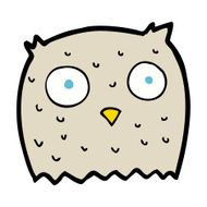 Cartoon Owl N214