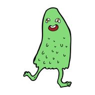 cartoon funny slime monster N28