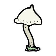 cartoon mushroom N132