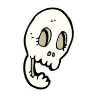 funny cartoon skull N63
