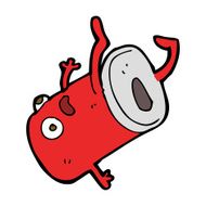 cartoon old drinks can N13