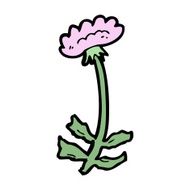 cartoon flower N636