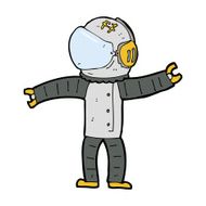 Cartoon Astronaut N192