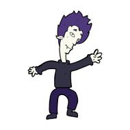 cartoon halloween vampire N26