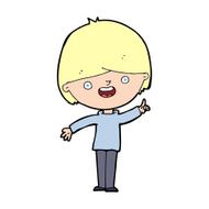 cartoon happy boy N371
