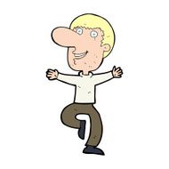 cartoon happy man N731