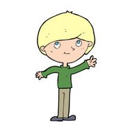 cartoon happy boy N372
