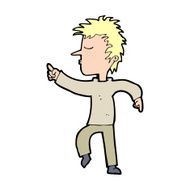 Cartoon Man Pointing N308