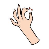 cartoon hand symbol N61