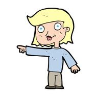 cartoon pointing person N17