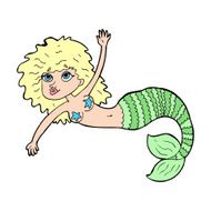 cartoon pretty mermaid N47