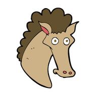 Cartoon Horse Head N20