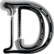 font Illustration Letter d N8