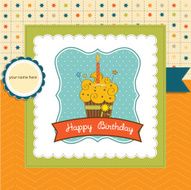 Happy Birthday Cupcake N12