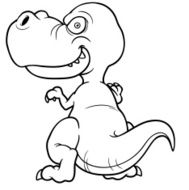 cartoon dinosaur N219