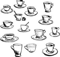 set of teacups N5