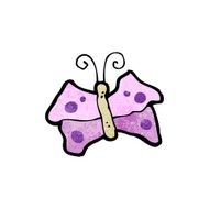 funny cartoon butterfly N20