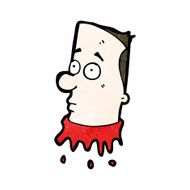cartoon severed head N16