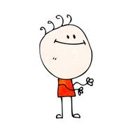 happy doodle boy cartoon N2