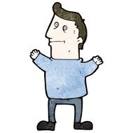 cartoon man shrugging N6