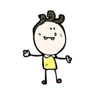 cartoon happy doodle man N22