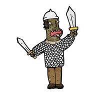 cartoon medieval soldier N16