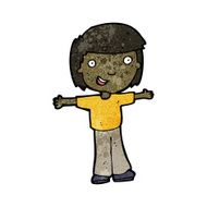 cartoon happy boy N374