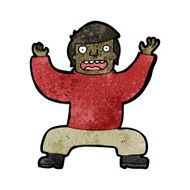 cartoon man doing yoga pose N2